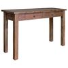 vidaXL Конзолна маса, масивно махагоново дърво, 123x42x75 см