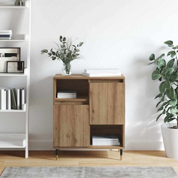 vidaXL Служебен шкаф Дъб 60 x 35 x 70 cm