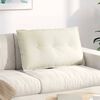 vidaXL Възглавница за гръб Крем 80 x 50 cm Кордюрова тъкан