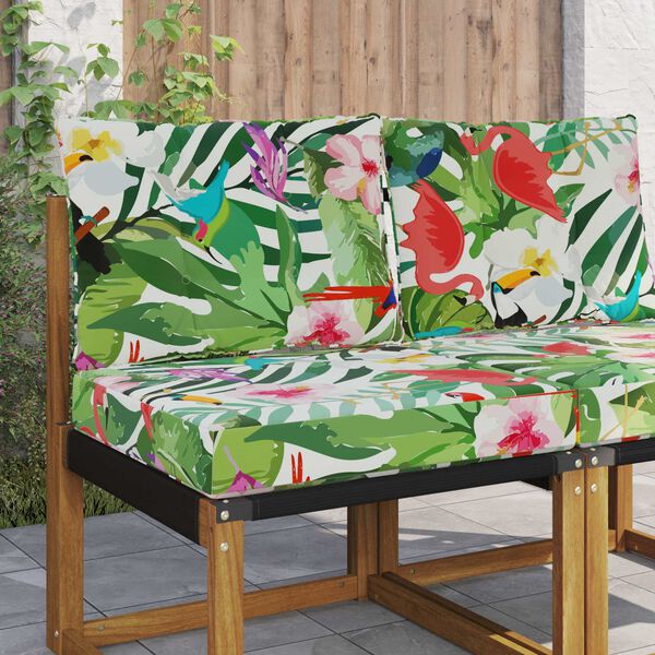 vidaXL Възглавница за диван на открито 2 pcs цветно Полиестер