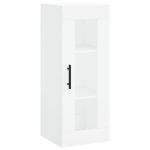 vidaXL Стенен шкаф бял 34,5x34x90 см