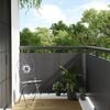 vidaXL Балконски параван, антрацит, 1000x100 см, полиратан