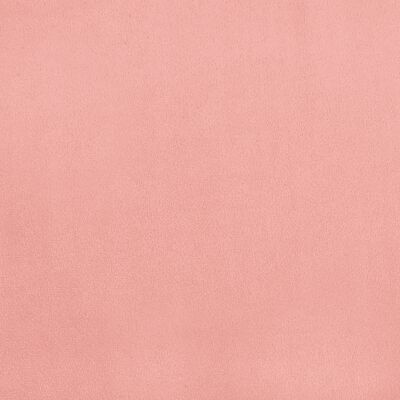vidaXL Боксспринг легло с матрак, розова, 90x190 см, кадифе