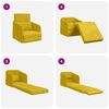 vidaXL Диван легло Жълто 65 x 80 x 83 см Кадифе