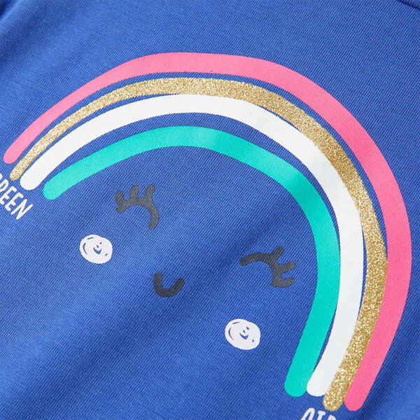 Детска тениска, кобалтовосиня, 104