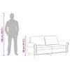 vidaXL 2-местен диван, светлосив, 140 см, кадифе