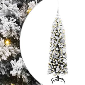vidaXL С изкуствено коледно дърво с 150 LED светодиода Зелен 120 cm