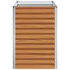 vidaXL Градинска повдигната леха 98 x 50 x 68 см Галванизирана стомана