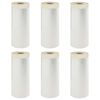 vidaXL Прахосмукачна кърпа с лепило 6 pcs Прозрачен 110 x 3300 см HDPE