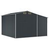 vidaXL Градинска барака антрацит 277x279x179 см поцинкована стомана