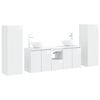 vidaXL Комплект мебели за баня 5 бр. Бял гланц 33 x 34,5 x 100 см