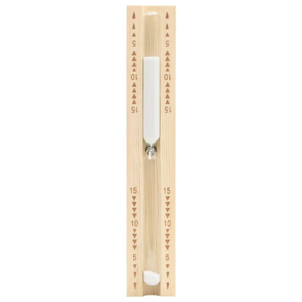 vidaXL Пясъчен таймер за сауна 15 минути масивен бор