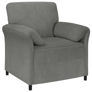 vidaXL Диван с едно seating Тъмносиво 88 x 83 x 95 см Кадифе