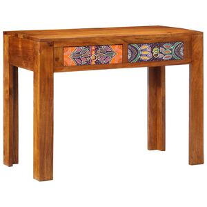 vidaXL Бюро за писане с чекмедже Кафяво 100 x 50 x 75 cm