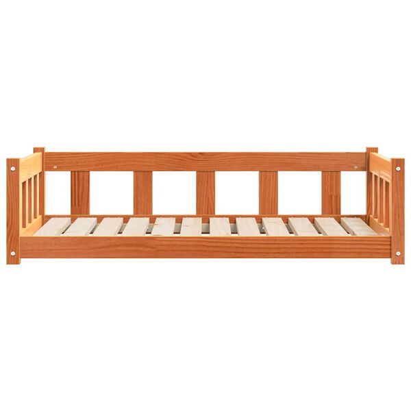 vidaXL Кучешко легло Кафяво с восъчно покритие 100 x 70 x 28 см