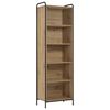vidaXL Шкаф за книги 55,5 x 33 x 174 см Инженерна дървесина