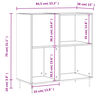 vidaXL Шкаф за винилови плочи кафяв дъб 84,5x38x89 см инженерно дърво