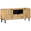 vidaXL ТВ шкаф кафяв 105x33x46 cm масивна дървесина манго