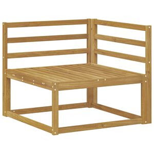 vidaXL Ъглов диван за открито Бяло 83 x 83 x 73 см