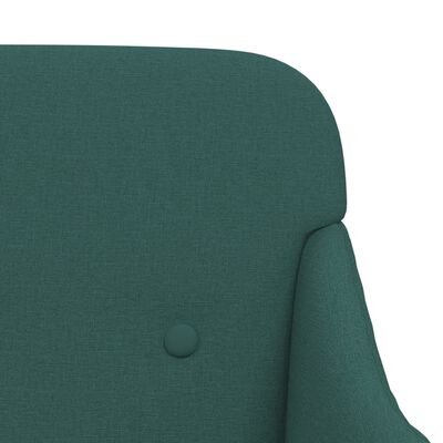 vidaXL Пейка, тъмнозелена, 110x76x80 см, текстил