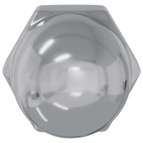 vidaXL Железни гайки 2 pcs Сребрист 12,8 х 12,8 х 6,5 см Стомана