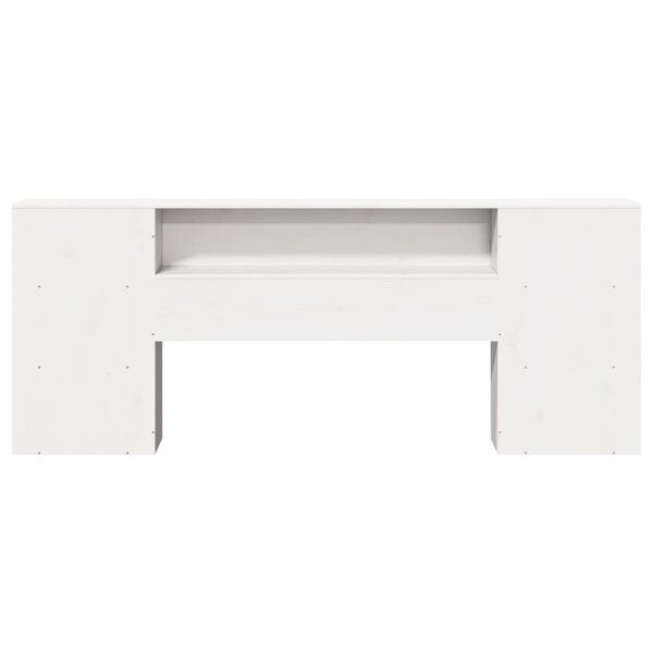 vidaXL Горна табла с място за съхранение, 180 см, масивно дърво бор