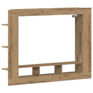 vidaXL ТВ шкаф 152 x 22 x 113 см дъб артизан Инженерна дървесина