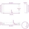 vidaXL Крака за масичка за кафе, U-образни, 2 бр., естествена стомана, 60 x (30-31) см, стомана