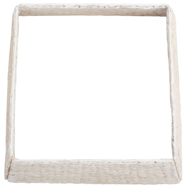 vidaXL Коло за коледно дърво Бяло 50 x 50 x 25 cm Воден хиацинт