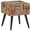 vidaXL Помощна масичка 40x40x45 см масивно регенерирано тиково дърво