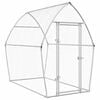 vidaXL Клетка за пилета сребриста 200x105x182 см поцинкована стомана