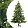 vidaXL Изкуствено коледно дърво с хингед 120 см 150 LED светодиода