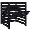vidaXL Компостер, черен, 63,5x63,5x77,5 см, борово дърво масив