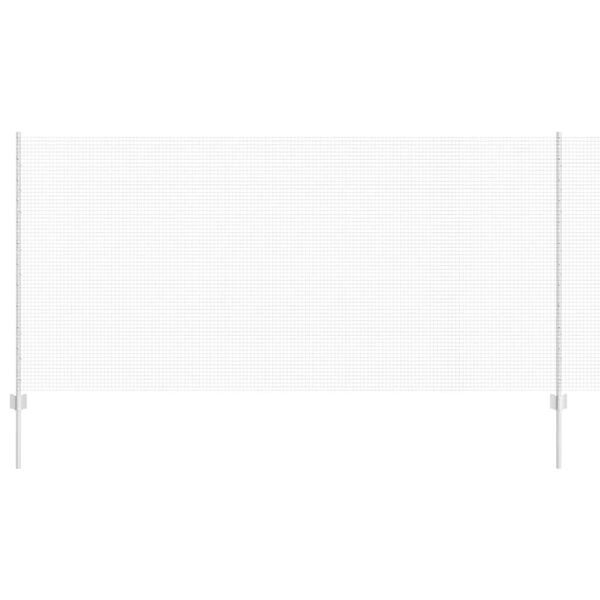 vidaXL Ограда с пост Сребрист 1,2 x 10 m Стомана