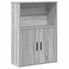 vidaXL Библиотека, сив сонома, 60x24x85 см, инженерно дърво