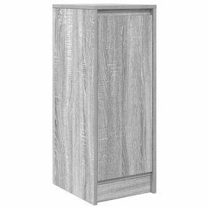 vidaXL Сайдборд, сив сонома, 29,5x34x76 см, инженерно дърво