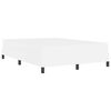 vidaXL Рамка за легло с матрак Чисто бяло 160 x 200 cm текстил
