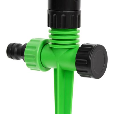 vidaXL Въртящи се спринклери 4 бр зелено-черни 16x13,5x25,5 см ABS/PP