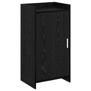 vidaXL Шкаф за обувки Черен дъб 48 x 36 x 92 см Инженерна дървесина