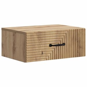 vidaXL Спален шкаф с монтаж на стена Дъб артизан 49 x 34,5 x 20 см