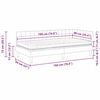 vidaXL Ъглова рамка за легло с матрак Крем 90 x 190 cm Кадифе