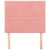 vidaXL Табла за легло, розова, 80x5x118/128 см, кадифе