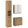 vidaXL Комплект шкафове за баня 3 бр. Дъб 32 x 34 x 188,5 см