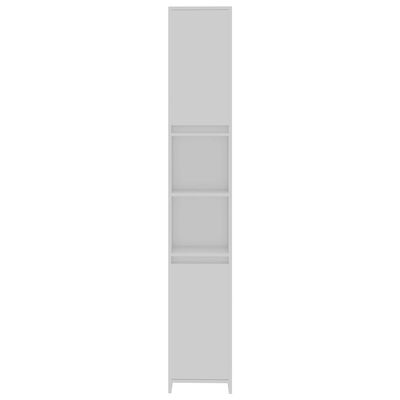 vidaXL Шкаф за баня, бял, 30x30x183,5 см, ПДЧ