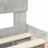 vidaXL Рамка за легло Бетоново сиво 150 x 200 cm Инженерно дърво