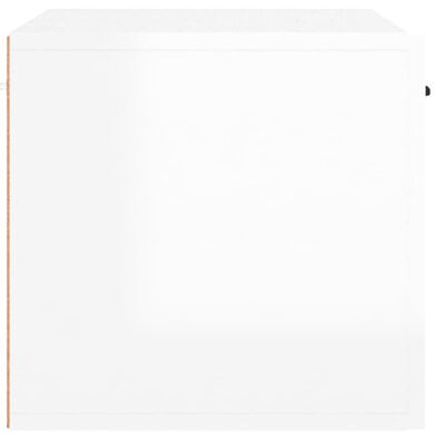 vidaXL Стенен шкаф, бял гланц, 60x36,5x35 см, инженерно дърво