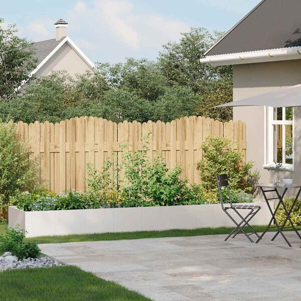 vidaXL Кашпа, 360x80x40 см, неръждаема стомана