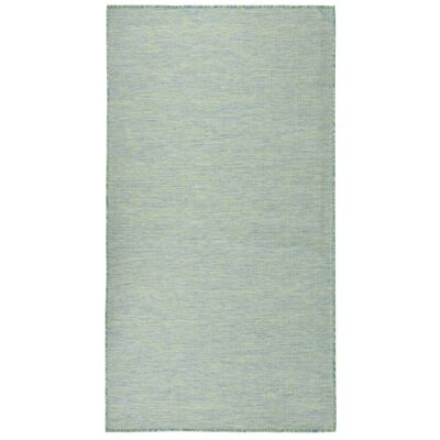 vidaXL Градински плоскотъкан килим, 80x150 см, тюркоазен