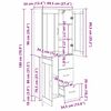 vidaXL Висок шкаф Старо дърво 69,5 x 34 x 180 см Инженерно дърво