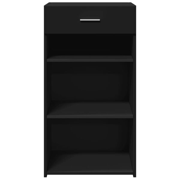 vidaXL Бюфет, черен, 50x42,5x93 см, инженерно дърво